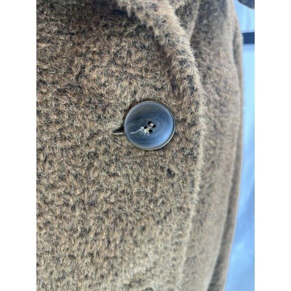 Cinzia Rocca Womens Size 6 Brown Alpaca-Wool Blend Coat Jacket Made in Italy - Picture 15 of 16